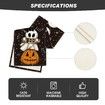 Polka Dot Ghost Pumpkin Cat Boo Halloween Table Runner, Bat Seasonal Fall Kitchen Dining Table Decoration for Home Party Decor-33*183CM