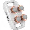 4-Head Massage Gun Deep Tissue Pro - Percussion Massager Gun 6 Massage Modes, Timing Full Body Massager for Back, Legs, Neck (White)