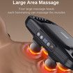 4-Head Massage Gun Deep Tissue Pro - Percussion Massager Gun 6 Massage Modes, Timing Full Body Massager for Back,Legs,Neck (Black)