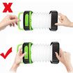 Solar Rechargeable LED Flashlight Power Camping Tent Light Torch Lantern Lamp, Green