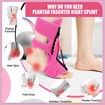 Plantar Fasciitis Night Splint 3 Adjustable Planters Facetious Relief Brace,Plantar Fasciitis Relief Women Men Straps,Support Relief Foot Drop Achilles Tendonitis Day Night (Pink-2PC)