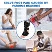 Plantar Fasciitis Night Splint 3 Adjustable Planters Facetious Relief Brace,Plantar Fasciitis Relief Women Men Straps,Support Relief Foot Drop Achilles Tendonitis Day Night (Black-2PC)