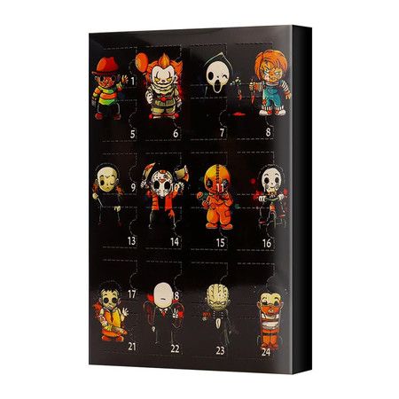 Halloween Advent Calendar 2024, 24 Day Halloween Countdown Calendar, Contains 24 Gifts Dolls, Nightmare Before Christmas Advent Calendar, Scary Halloween Doll Collectible Horror Figures Gift, B