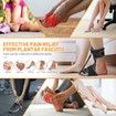 Plantar Fasciitis Night Splint,Adjustable Plantar Fasciitis Brace with Arch Support,Dorsal Night Splint,Dual Effective Plantar Fasciitis Relief Achilles Tendonitis Foot Drop Heel Black