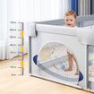 Baby Playpen Fence Pen Activity Centre Playground Enclosure Safety Gate Barrier Play Room Yard 150x150cm