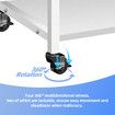 Kitchen Island Trolley Portable Rolling Utility Cart on Wheels Mobile Storage Cabinet Shelf Organizer Food Preparation Table Towel Rack