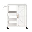 Kitchen Island Trolley Portable Rolling Utility Cart on Wheels Mobile Storage Cabinet Shelf Organizer Food Preparation Table Towel Rack