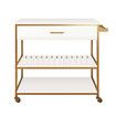 Kitchen Island Trolley Bar Cart Wine Rack Portable Drinks Holder Coffee Tea Serving Rolling Utility Storage Drawer Shelf Organizer on Wheels