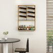 Wall Mounted Wine Rack Bottle Glass Storage Holder Modern Metal Corner Hanging Shelf Display Hanger for Home Bar Cellar