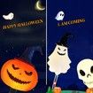 Ghost Light Garden Lights 6 in 1 Halloween String Solar Halloween Decorative LED Outdoor Waterproof Ghost Stake Lights for Pathway Yard Garden Decoration