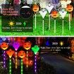 Ghost PUMPKIN Solar Light Lights 6 in 1 Halloween String Solar Halloween DecorationLED Outdoor Waterproof Lights for Pathway Yard Garden Decoration