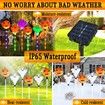 Ghost PUMPKIN Solar Light Lights 6 in 1 Halloween String Solar Halloween DecorationLED Outdoor Waterproof Lights for Pathway Yard Garden Decoration