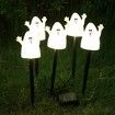 Ghost Light Solar Garden Lights 5 in 1 Halloween String Solar Halloween Decorative LED Outdoor Waterproof Ghost Stake Lights for Pathway Yard Garden Decoration