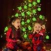 2Packs Christmas Grinch Lights 20LED 3m Battery Operated Christmas String Lights Christmas Decorations Tree Home Garden Indoor Outdoor Decor Col Warm