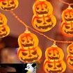 2Packs Halloween String Lights Decorations 3m 20 LED Halloween Window Lights Battery Power Window Lights for Home Halloween Party Decor Col Warm