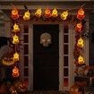 2Packs Halloween String Lights Decorations 3m 20 LED Halloween Window Lights Battery Power Window Lights for Home Halloween Party Decor Col Warm