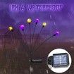 2Packs 8LEDs Halloween Decorations Solar Power Eyeball Lights Swaying Wind Waterproof Solar Halloween Outdoor Lights Garden Yard Haunting House COL.Green
