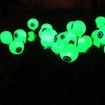 2Packs 8LEDs Halloween Decorations Solar Power Eyeball Lights Swaying Wind Waterproof Solar Halloween Outdoor Lights Garden Yard Haunting House COL.Green