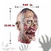 Halloween Decoration Props, Scary Hanging Severed Head Life Size Latex Zombie Head for Halloween Party Indoor Outdoor Bar Haunted House Decor