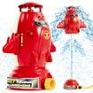 Water Rocket Launcher Sprinkler for Kids,Outdoor Water Toys,Summer Backyard Outside Game for Yard Lawn,Birthday for Toddlers Boys Girls,Age3+,Red