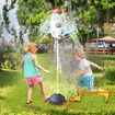 Sprinkler Rocket Launcher,Outdoor Water Toys,Summer Outside Game,Holiday Birthday Ideas for Boys Girls Age 3+,Gray