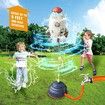 Sprinkler Rocket Launcher,Outdoor Water Toys,Summer Outside Game,Holiday Birthday Ideas for Boys Girls Age 3+,Gray