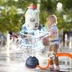 Sprinkler Rocket Launcher,Outdoor Water Toys,Summer Outside Game,Holiday Birthday Ideas for Boys Girls Age 3+,Gray