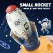 Sprinkler Rocket Launcher,Outdoor Water Toys,Summer Outside Game,Holiday Birthday Ideas for Boys Girls Age 3+,Gray
