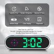 Car Headup Display GPS Digital Speedometer KM/H Colorful LED Display Clock & Compass Function Overspeed Alarm for Car Truck SUV RV