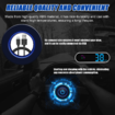 Car Headup Display GPS Digital Speedometer KM/H Colorful LED Display Clock & Compass Function Overspeed Alarm for Car Truck SUV RV