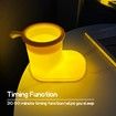 Night Light for Kids,Rechargeable Cute Silicone Nursery Lamp Adjustable NightLigh with Timer, Fun Squishy Night Lamp for Bedroom