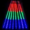 Solar Meteor Shower Lights 10 Tubes 30cm 6.6m Remote Waterproof String Lights Party Wedding Tree Halloween Christmas Outdoor Decorations Col.Blue