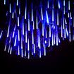 Solar Meteor Shower Lights 10 Tubes 30cm 6.6m Remote Waterproof String Lights Party Wedding Tree Halloween Christmas Outdoor Decorations Col.Blue