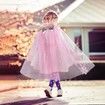 Princess Dress Up Clothes for Little Girl,11Pcs Princess Cape with Crown,Princess Dresses for Girl Age3+ Birthday Gift (Pink)
