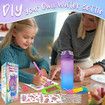 Decorate Your Own Water Bottle Kits for Girls Age 3+,Unicorn Painting Crafts,Fun Arts and Crafts Gifts Toys for Girls Birthday Christmas (Unicorn)