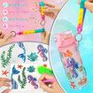 Decorate Your Own Water Bottle Kits for Girls Age3+,Mermaid Gem Diamond Painting Crafts,Fun Arts and Crafts Gifts Toys for Girls Birthday Christmas (Mermaid)
