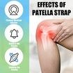 2 Pcs Patellar Tendon Support Strap, Silicone Patellar Tendon Band for Patellar Tendonitis Knee
