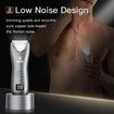 Groin Body Hair Trimmer Ball Shaver for Men, Replaceable Ceramic Blade, Waterproof Pubic Hair Trimmer Low Noise Electric Razor with USB Recharge Dock