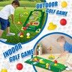 Toddler Golf Clubs Adjustable Toys Set Practice Putting Mat Cornhole Board Sports Indoor Outdoor Backyard Golfing Game Playset Gifts Kids Age3+