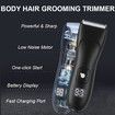 Trimmer for Men Body Grooming Kit, Electric Body Balls Trimmer for Men Pubic Groin Hair Trimmer, Black