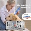 Dog Cat Home Hair Clipper Vacuum Portable Electric USB Rechargeable Pet Grooming Tools, Blue