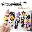 Halloween Advent Calendar,Contains 24 Gifts,Halloween Horror Movie Figures Advent Calendar,Halloween Countdown Calendar,Halloween Doll Collectible Figures Gift for Kids (A)