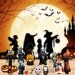 Halloween Advent Calendar,Contains 24 Gifts,Halloween Horror Movie Figures Advent Calendar,Halloween Countdown Calendar,Halloween Doll Collectible Figures Gift for Kids (A)