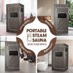 Sauna Steam Tent Foldable Steamer Heating Spa Box Portable Room Slimming Skin With Chair Remote Control Indoor