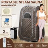 Sauna Steam Tent Foldable Steamer Heating Slimming Skin Spa Box Portable Room With Chair Remote Control Indoor
