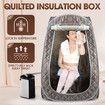 Sauna Steam Tent Foldable Steamer Heating Slimming Skin Spa Box Portable Room With Chair Remote Control Indoor