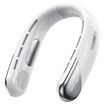 Portable Bladeless Neck Fan Personal Rechargeable Cooling Air Conditioner Hands Free Wearable Fan For Men Women Travel White