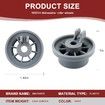 Dishwasher Wheels Lower Rack 8 Pcs 165314 Compatible Bosch Replacement 420198 AP2802428 PS3439123 Dish Rack Parts
