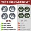 Dishwasher Wheels Lower Rack 8 Pcs 165314 Compatible Bosch Replacement 420198 AP2802428 PS3439123 Dish Rack Parts