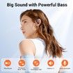 Sport Wireless Bluetooth Earbuds 96H Playback Earhooks In-Ear Headphones Built-in Mic Bass Stereo Headset for Gym Workout Running